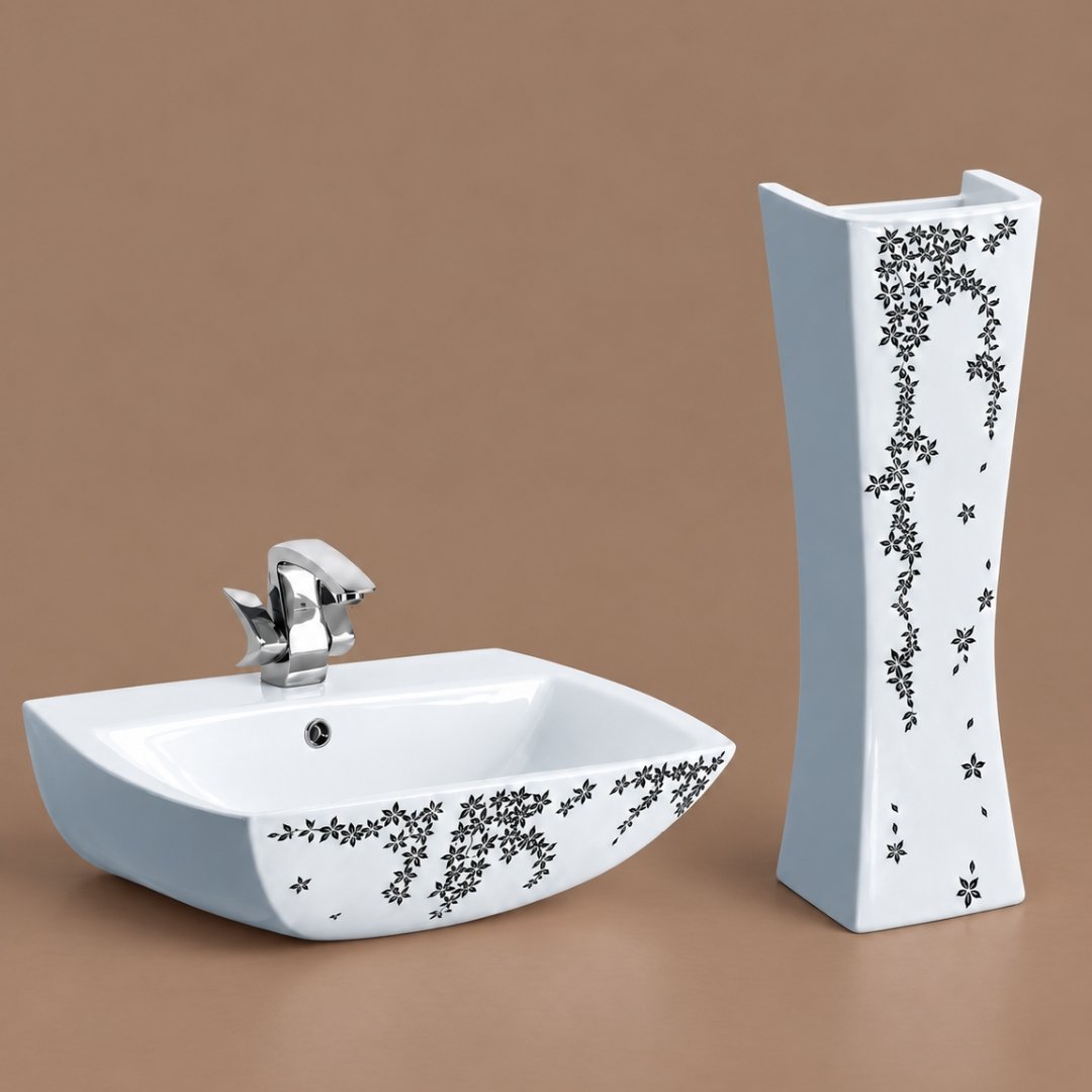 Sonet HT - 4001, washbasin with pedestal (view 3)